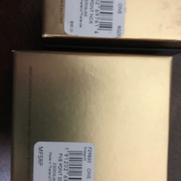 Coach earrings and necklace set - Picture 3 of 3